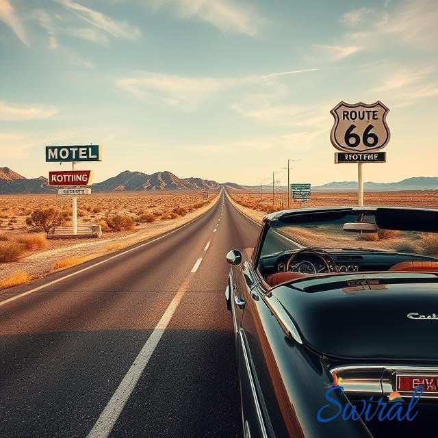 A road trip along Route 66 in the USA